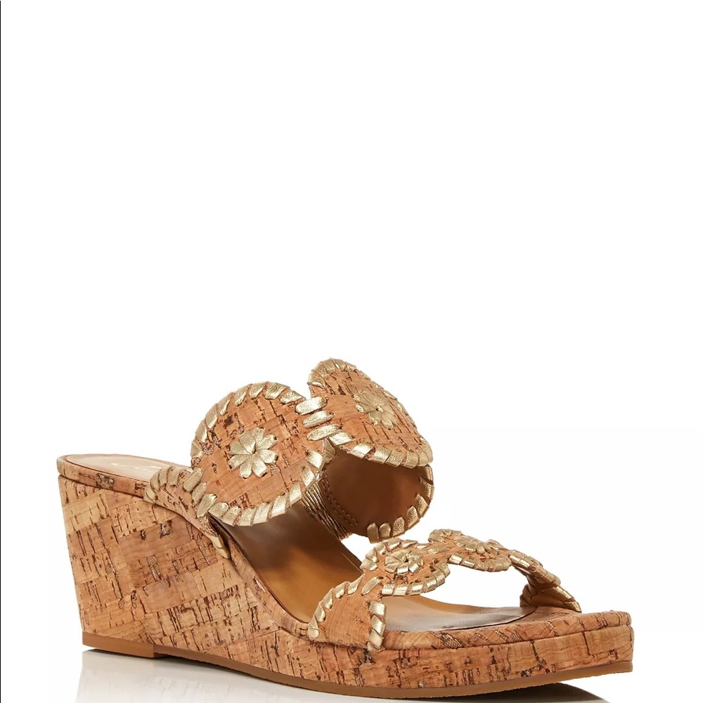 Jack Rogers LAUREN CORK MID WEDGE, sz 11
